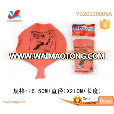 Wholesale fart bomb joking gift toys whoopee cushion 6.5 inch welcome custom inflatable whoope cushion